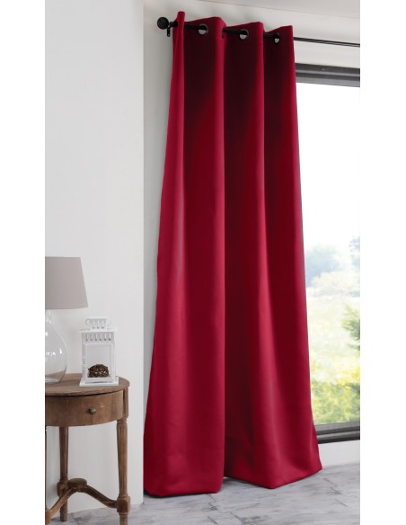 Notte occultant 135x250 rouge   100%pe  