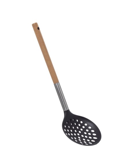 Ecumoire nylon bois inox