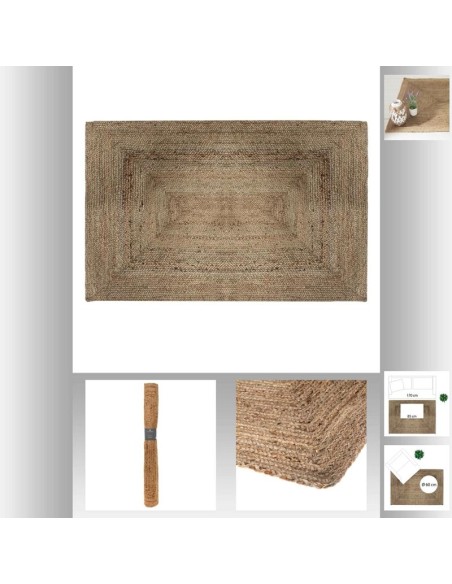 Tapis jute naturel 120x170