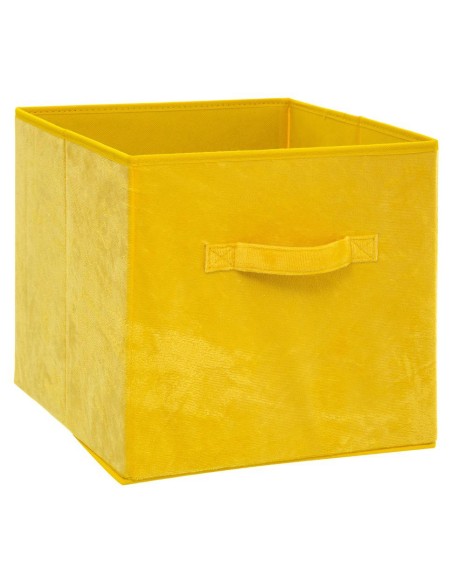 Boite rgmt 31x31 velours jaune
