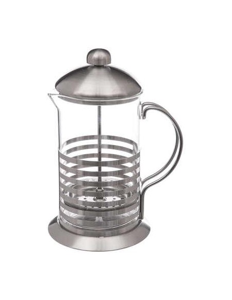 Cafetiere verre rayure 80cl
