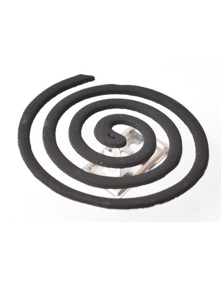 12 spirales en bois de santal   noir