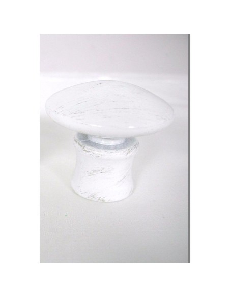 Embout champignon d20 x2   blanc or