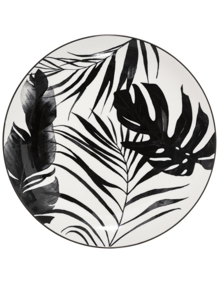 Ass plate palme noir 26cm