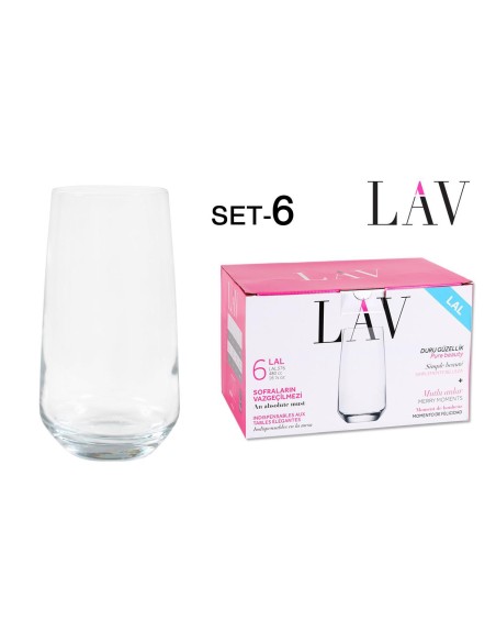Set 6 verres boisson 