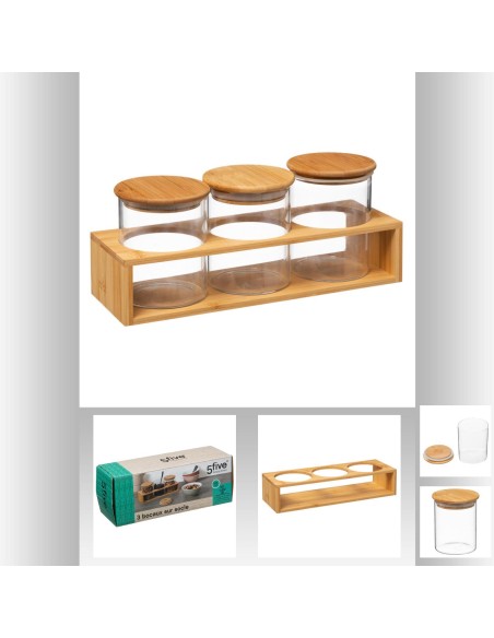 Set bambou de bocaux
