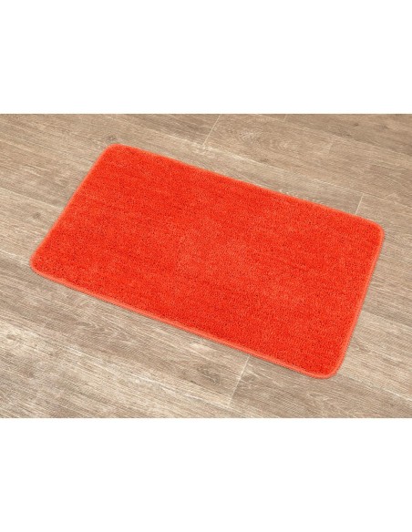 7746120   tapis microfibre doux dessous latex 45x75 cm   orange