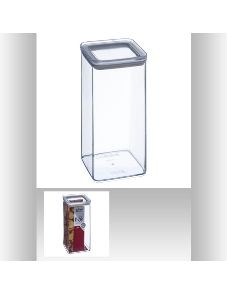 Bocal carre ps 1,5l eske L. 10,3 x P. 10,3 x H. 20,5 cm