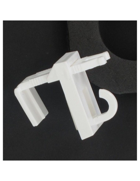 Fixation sans percage stores enrouleurs pvc bambou x2   blanc