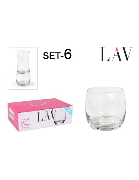 Lun337fsx set 6 verre 325cc lune