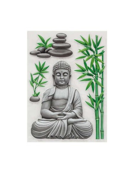Sticker relief bouddha