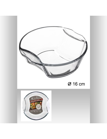 Mini plat rond verre 16