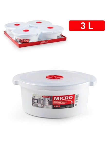 Bo te alimentaire pour micro ondes 3 l