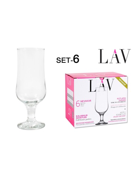 Set 6 coupes biere 