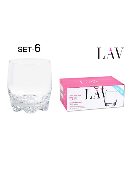 Set 6 verres eau adora