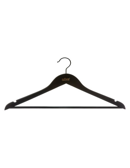 Cintre bois rubber x3 noir