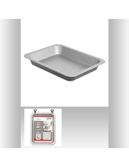 Plat four signature 30x40cm L. 39,5 x P. 30 x H. 5,2 cm