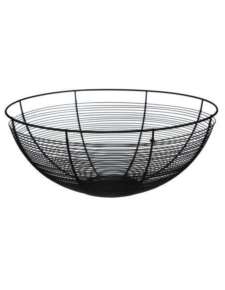 Corbeille contempo noire 32cm D. 32 x H. 12 cm