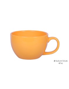 Tasse jumbo moutarde 47cl gres