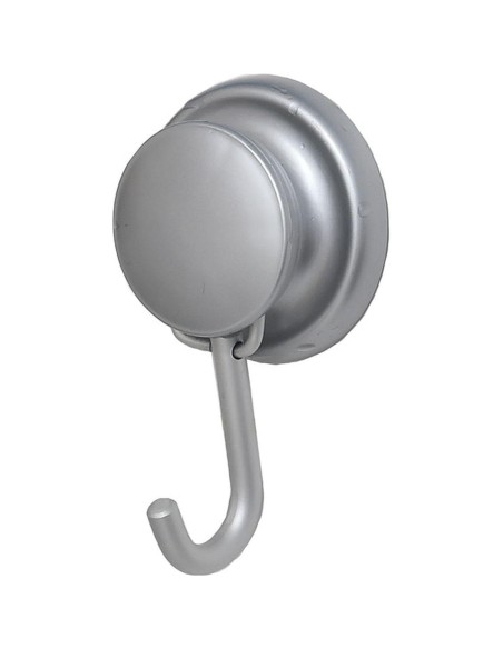 Crochet aluminium sur ventouse   chrome