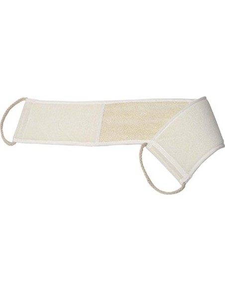 Laniere de massage exfoliante corps polyester loofa gm   naturel
