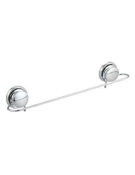 Porte serviette metal sur ventouses   chrome