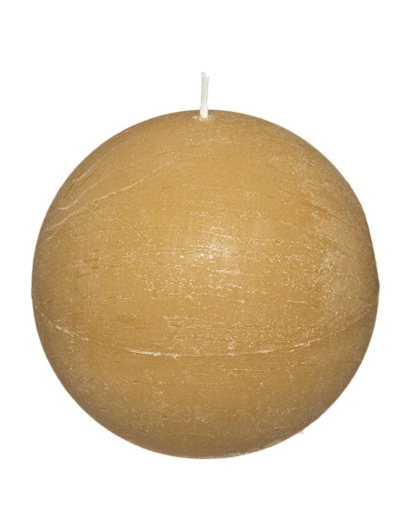 Bougie boule rustic D. 10 cm