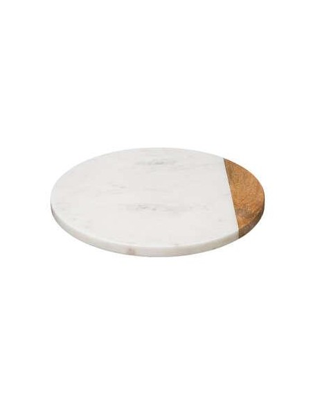 Plat tournant marbre blanc 30cm
