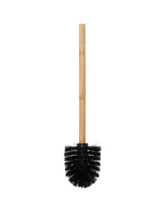 Brosse wc noir manche bambou
