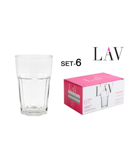 Set 6 verre boisson 300cc aras