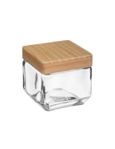 Bocal verre pin carre 0.85l L. 11 x P. 11 x H. 10,6 cm