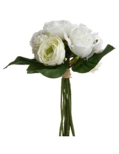 Bouquet fleurs blanches h30