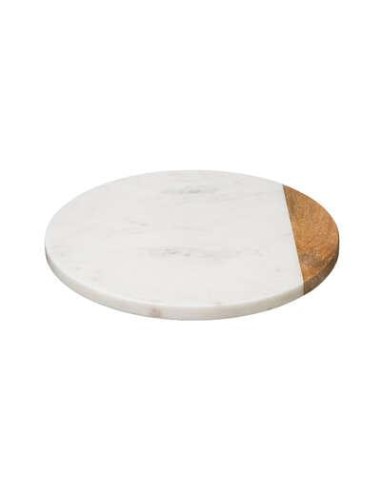 Plat tournant marbre blanc 30cm