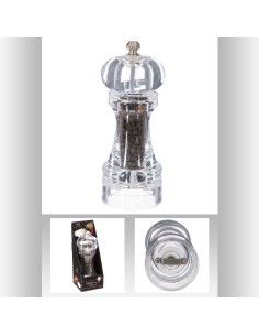 Moulin poivre acrylique 15cm D. 5,5 x H. 15 cm