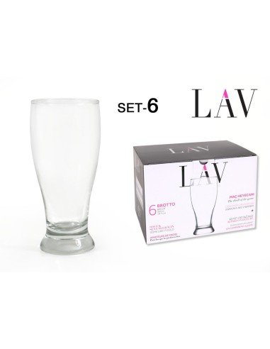 Set 6 verres biere brott
