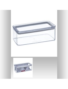 Bocal rectangle ps 1l eske L. 20,4 x P. 10,3 x H. 7 cm