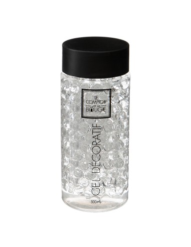 Gel crystal vase transp 500ml