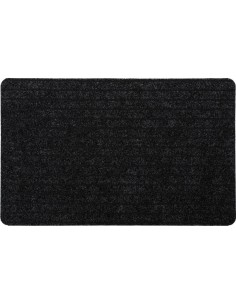 Tapis chloe 50x80cm polypro latex   gris noir