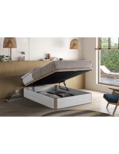 16683 - sommier coffre relevable hypnos blanc artic 160cm