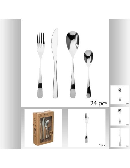 Menagere inox 24p mesa