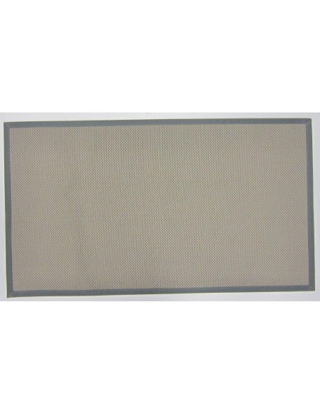 Tapis john 50x80cm vinyle tisse bicolore   taupe beige