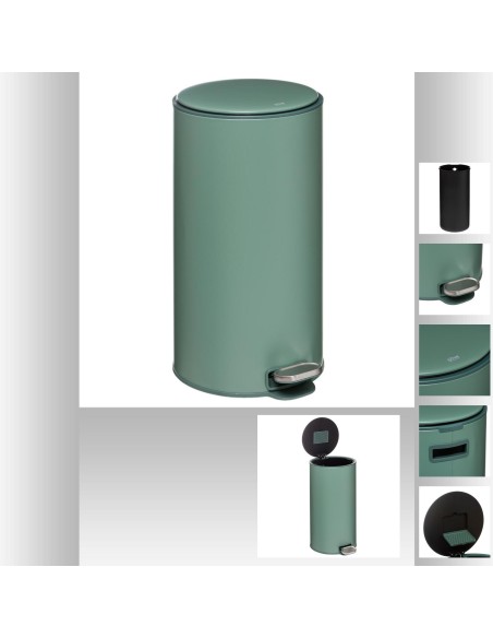Poubelle met 30l vert delta