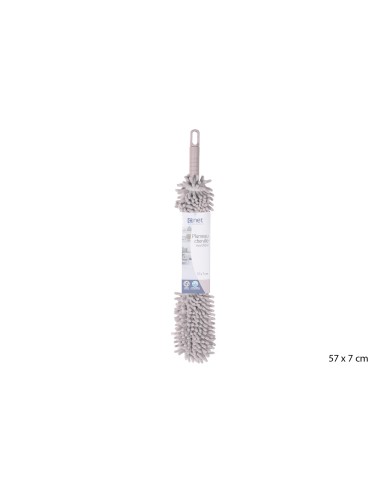 Plumeau chenille mic.57cm grege