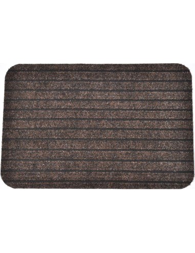 Tapis chloe 40x60cm polypro latex   taupe