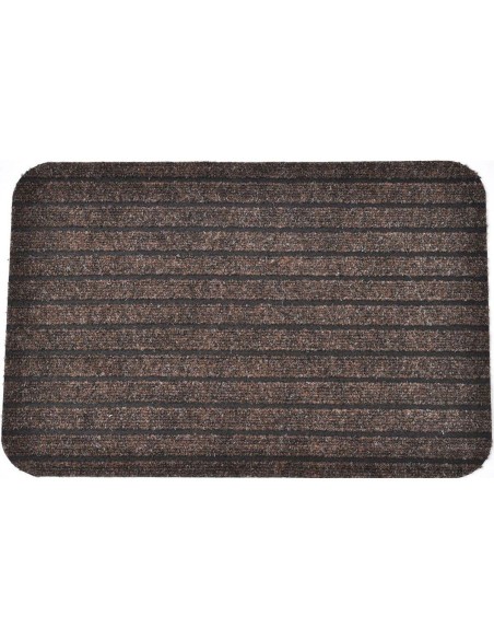 Tapis chloe 40x60cm polypro latex   taupe
