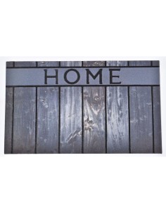 Tapis imp 45x75cm caoutchouc   effet bois gris