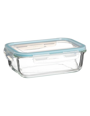 Boite carre ver 1,18l clipeat L. 18,2 x P. 18,2 x H. 7,6 cm