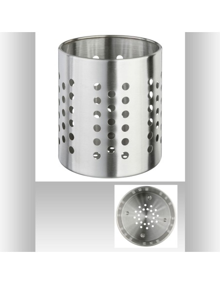 Pot couvert inox D. 12 x H. 13 cm