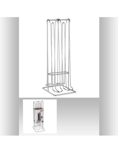 Porte caps expx32 chrome L. 10 x P. 12,5 x H. 29,5 cm