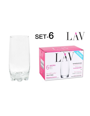 Set 6 verres boisson 